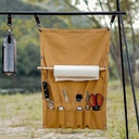 Outdoor Camping Canvas Tableware Storage Bag