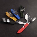 3 in 1 Folding Tableware Knife Fork Spoon