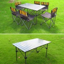 Foldable Picnic Table White Chair