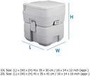 adult movable portable travel car toilet plastic outdoor toilet