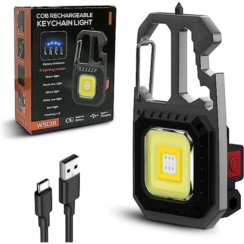 Cob Rechargeable Keychain Light LETSGO OMAN