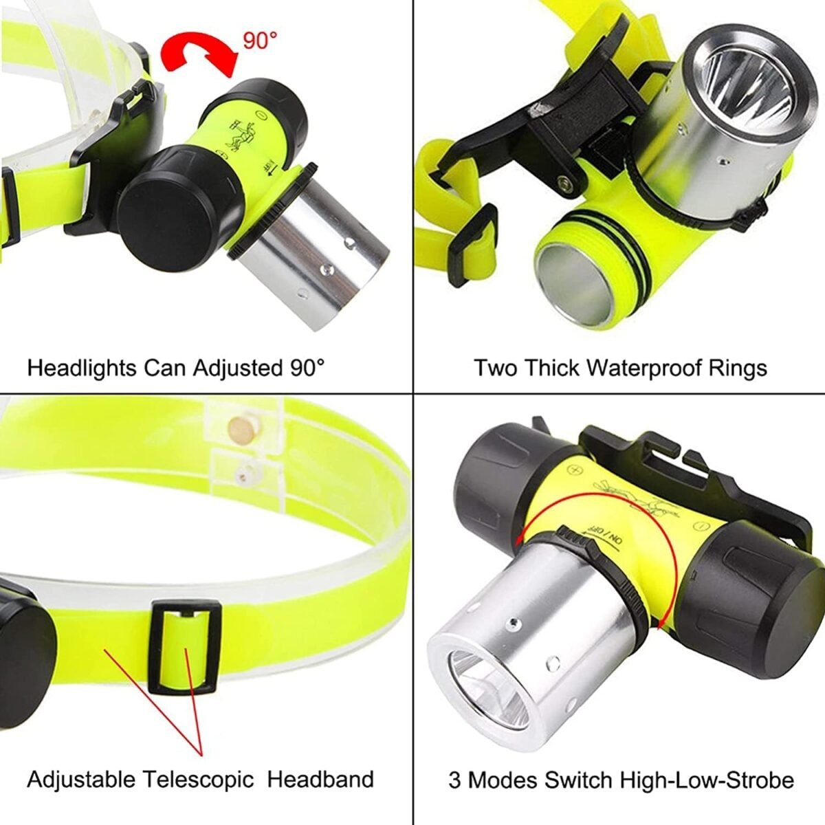 IPX8 Waterproof Diving Headlamp - Image 6